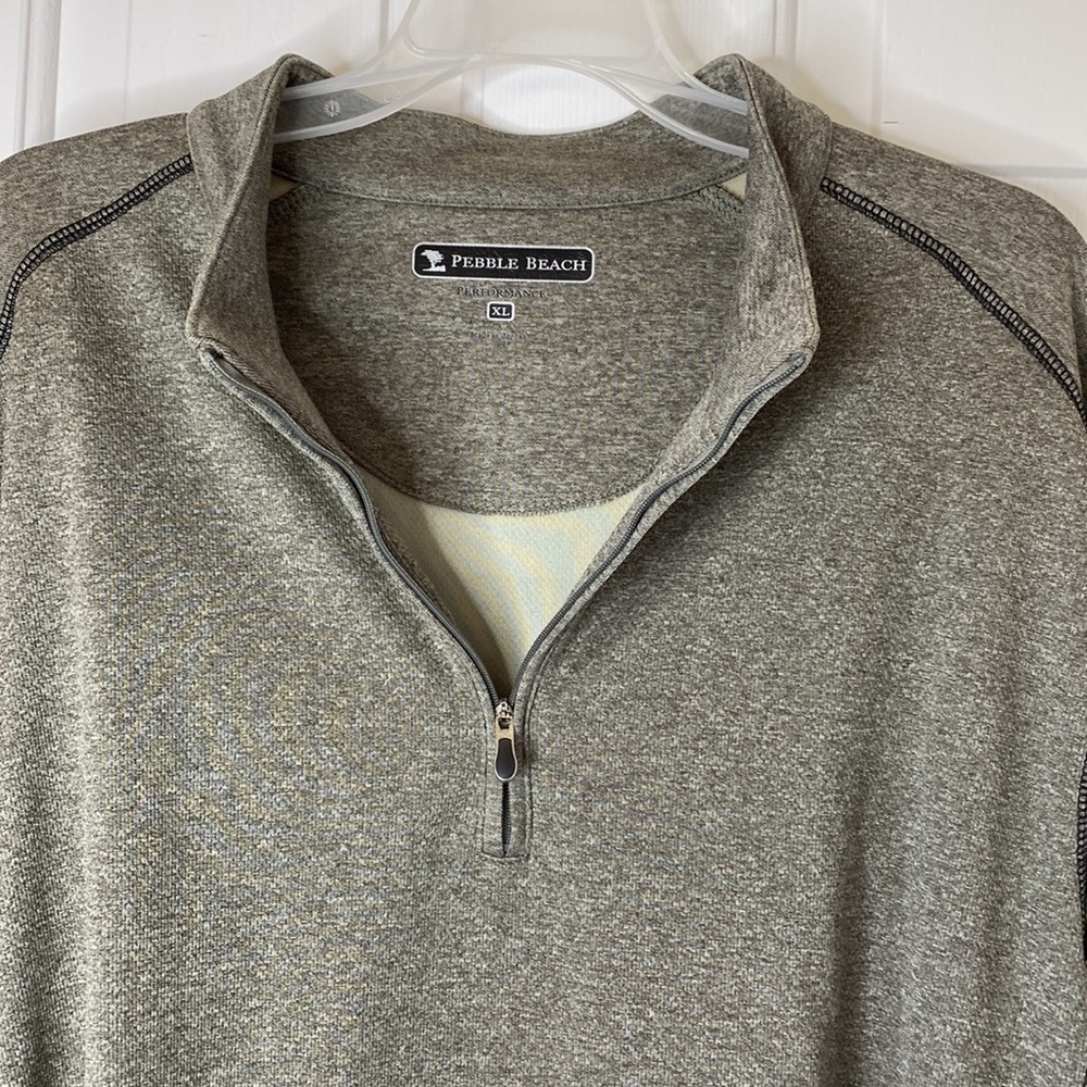 Pebble Beach Gray Zip Front Performance Wear Xl - image 6